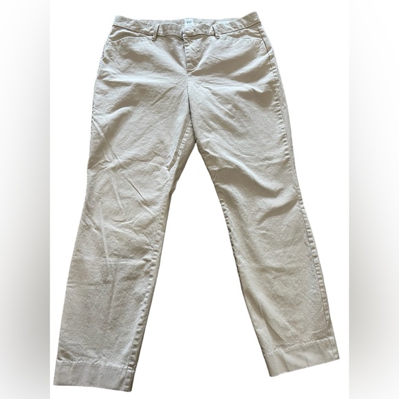 GAP Women's Signature Skinny Ankle Khakis In Khaki Size 14 - Picture 4 of 13